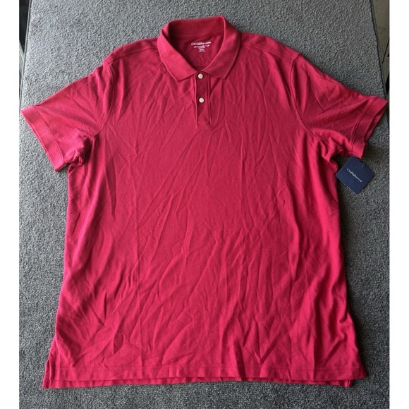 croft & barrow Other - Croft & Barrow Easy Care Pique Polo Men's Size XXL Tall Red 100% Cotton